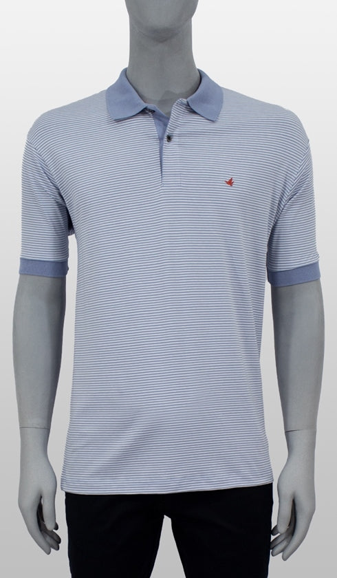 Polo Listradinha 1/2 Malha