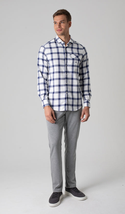 Camisa Flanela Manga Longa Xadrez