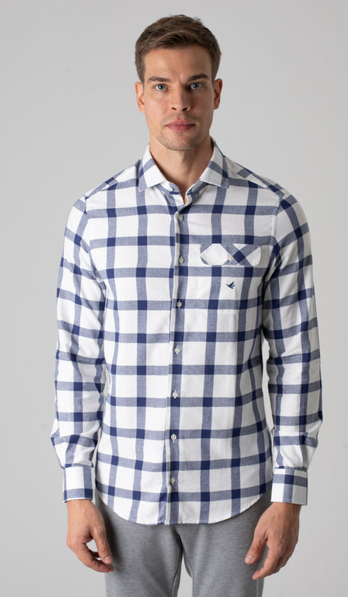 Camisa Flanela Manga Longa Xadrez