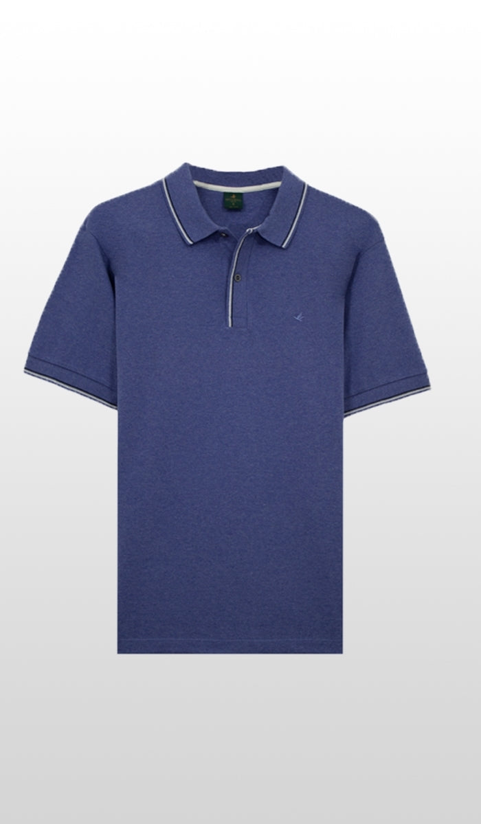 Polo Lisa Gola Contraste 3 Frisos