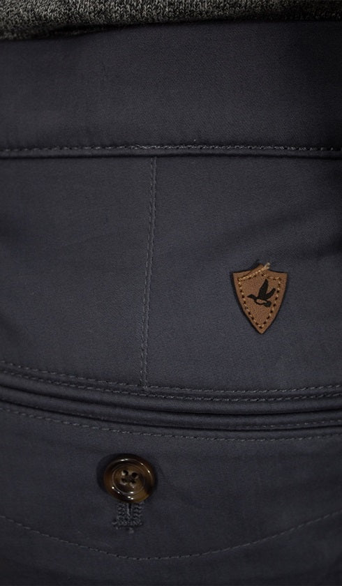 Calça Sarja Lisa Bolso Faca Com Stretch Importada
