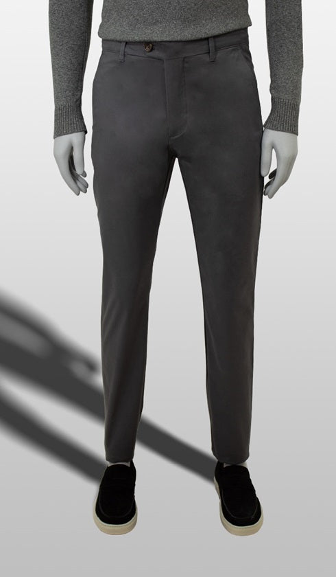 Calça Sarja Lisa Bolso Faca Com Stretch Importada