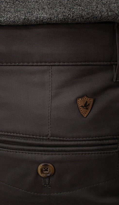 Calça Sarja Lisa Bolso Faca Com Stretch Importada