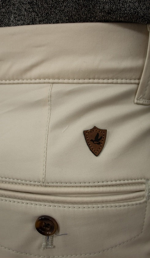 Calça Sarja Lisa Bolso Faca Com Stretch Importada