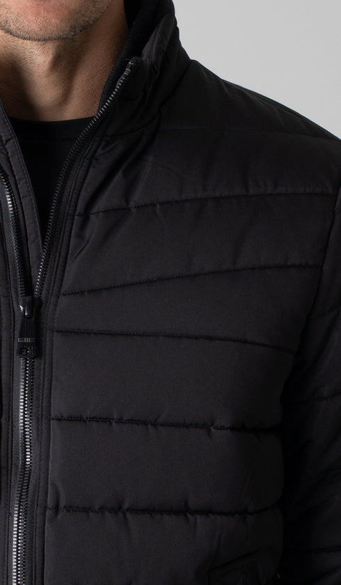 Jaqueta Nylon Bolso Com Botão