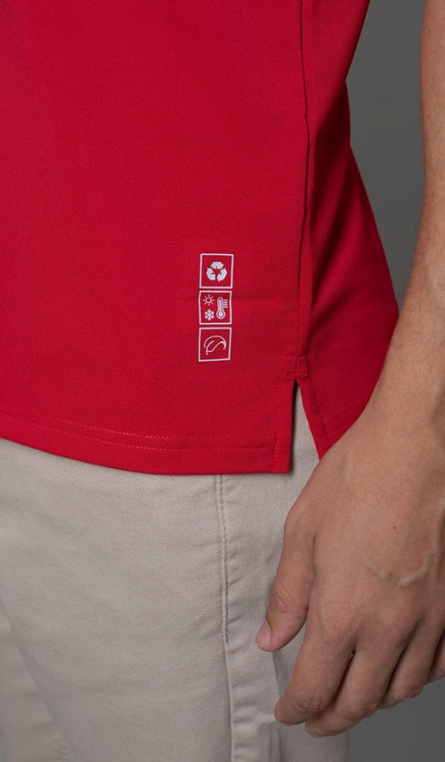 Polo Lisa Gola Retilínea Technojet