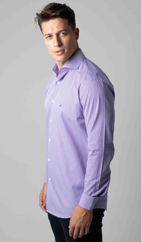 Camisa Manga Longa Xadrez Slim Luthai