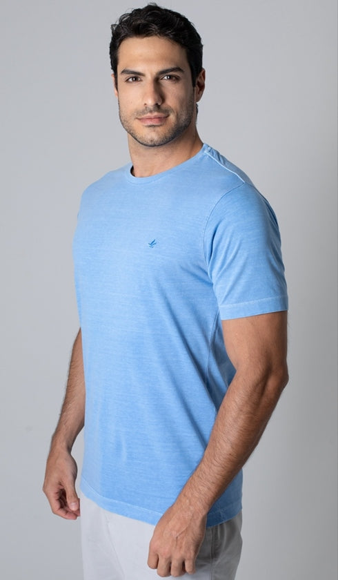 T-Shirt Gola Careca Com Bordado