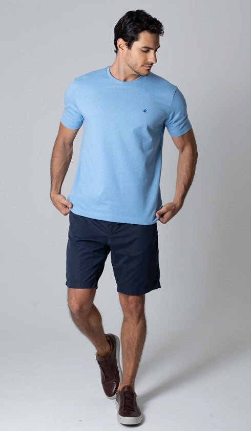 T-Shirt Gola Careca Com Bordado