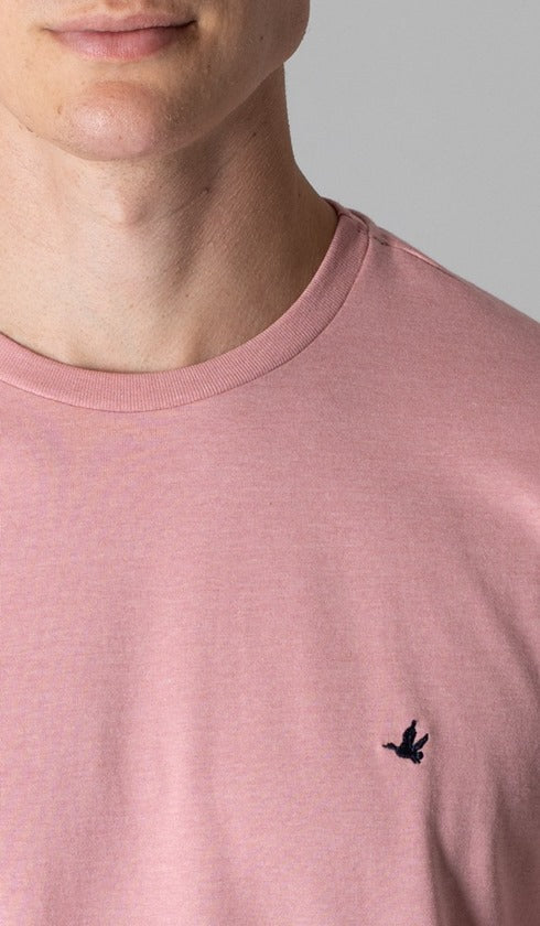 T-Shirt Gola Careca Com Bordado