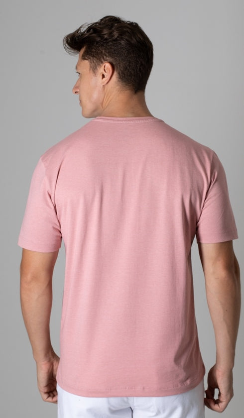 T-Shirt Gola Careca Com Bordado
