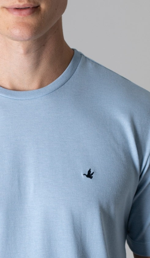 T-Shirt Gola Careca Com Bordado
