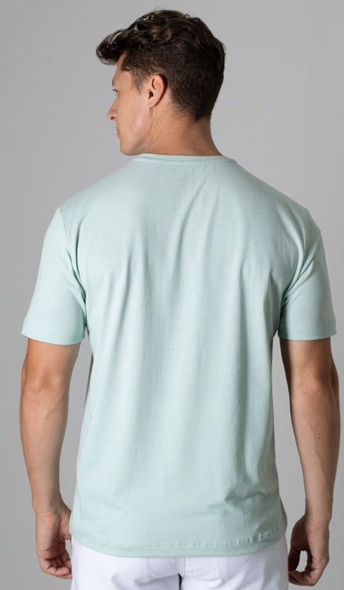 T-Shirt Gola Careca Com Bordado