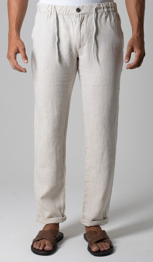 Calça Linho Bolso Faca