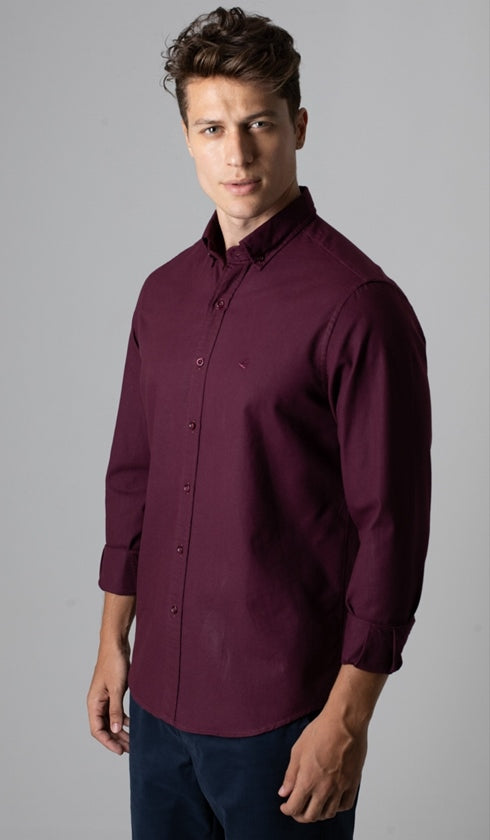 Camisa Manga Longa Oxford Button Down