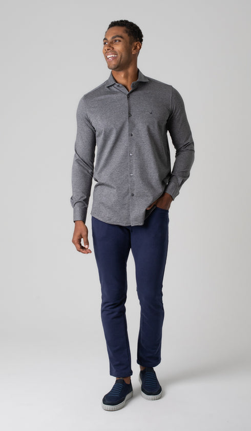 Camisa Manga Longa Malha Fantasia