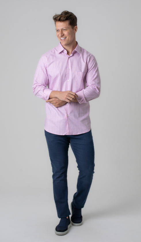 Camisa Manga Longa Xadrez