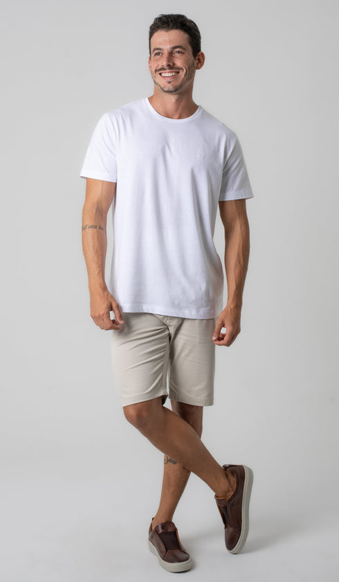 Camiseta Manga Curta Gola Careca Lisa Express