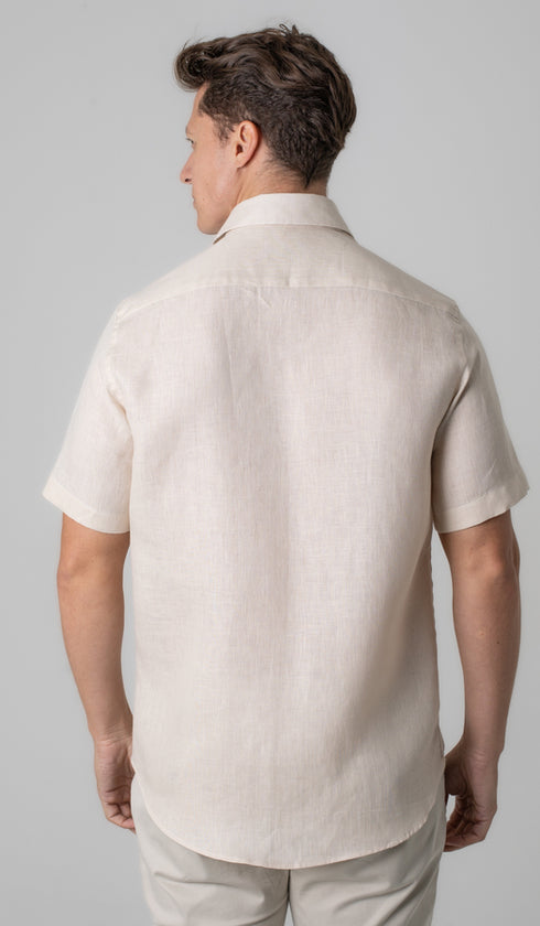 Camisa Manga Curta Linho