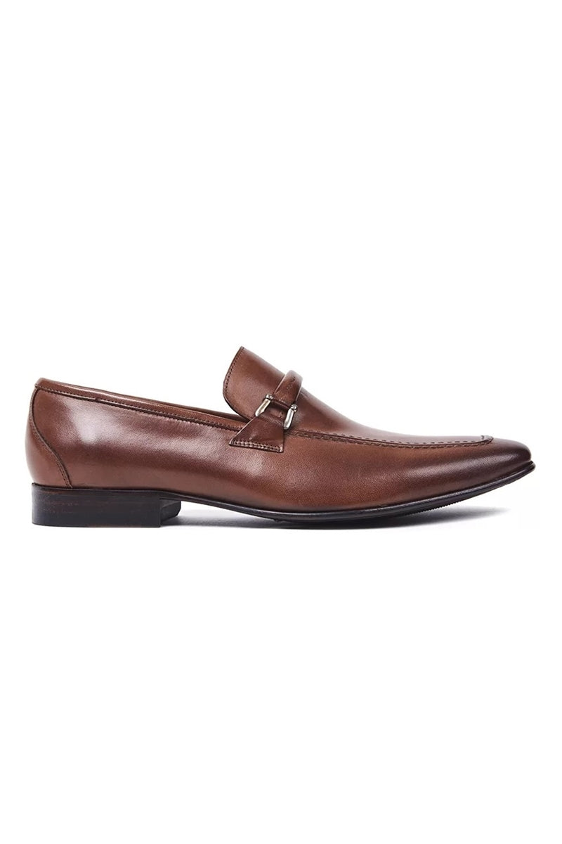 Sapato Mocassim Fivela Couro