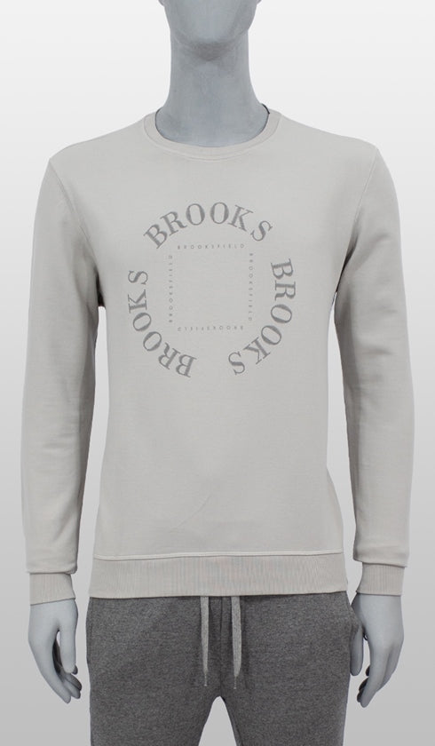 Moletom Com Estampa Brooks Gola Careca