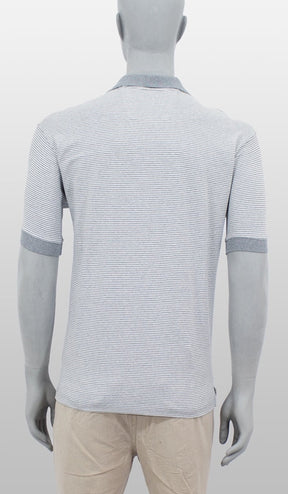 Polo Listradinha 1/2 Malha
