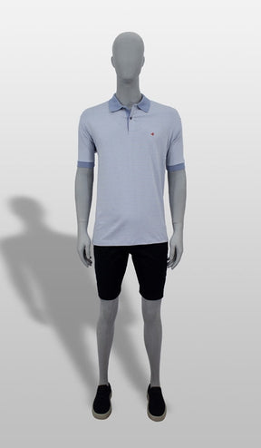 Polo Listradinha 1/2 Malha