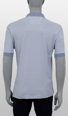 Polo Listradinha 1/2 Malha