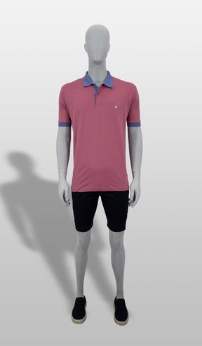 Polo Listradinha 1/2 Malha