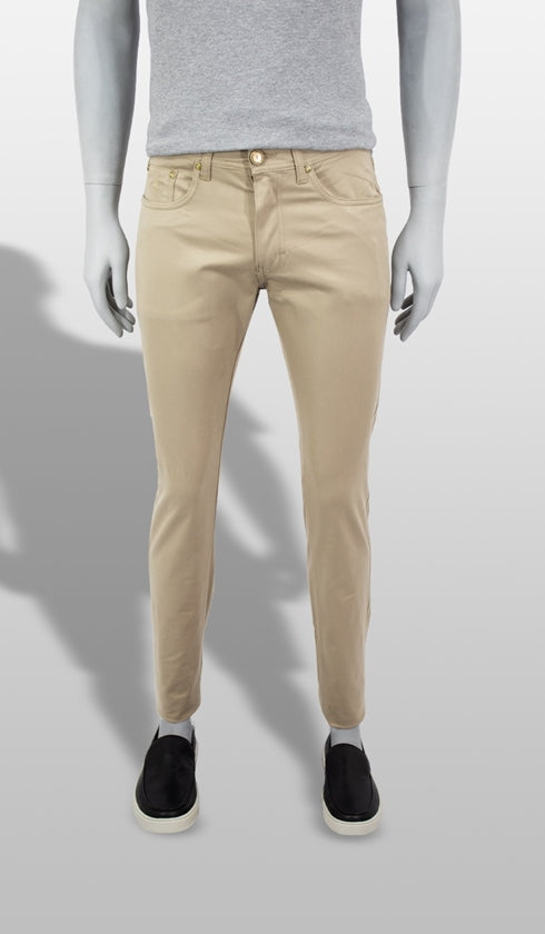 Calça Sarja 5 Bolsos Slim Color