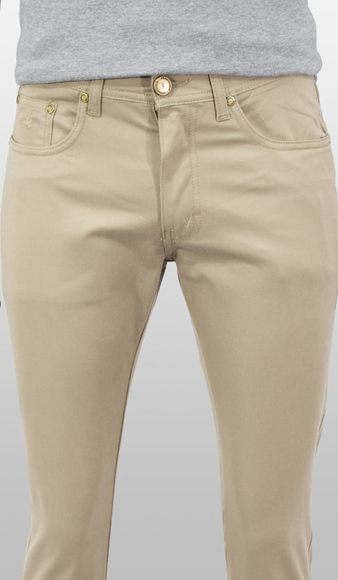 Calça Sarja 5 Bolsos Slim Color