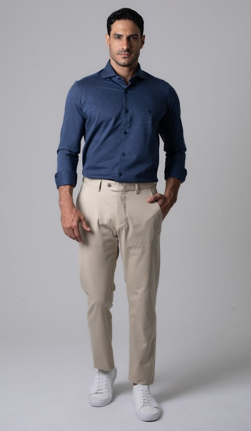 Calça Sarja Bolso Faca Com Stretch Express