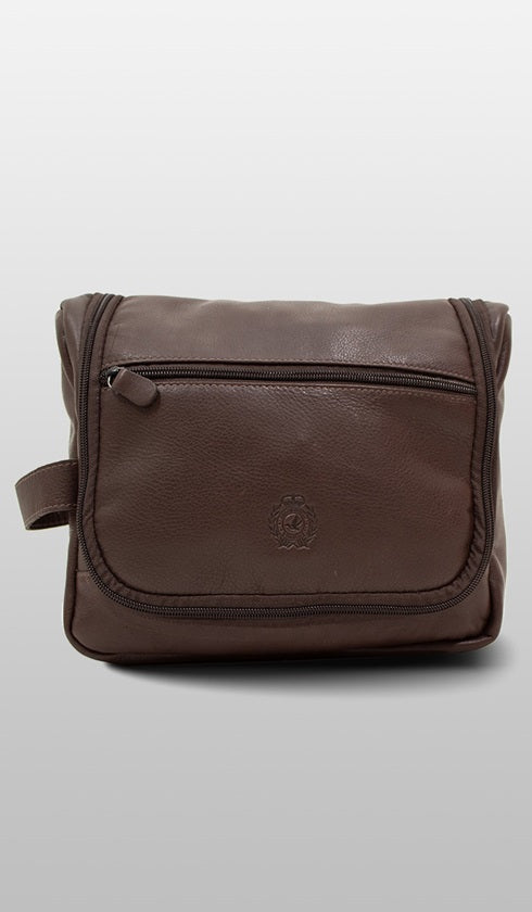 Necessaire De Couro Com Ziper Para Pendurar