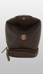 Necessaire Couro Viagem Furadinha