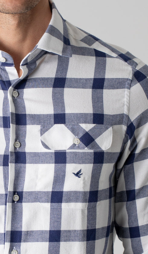 Camisa Flanela Manga Longa Xadrez