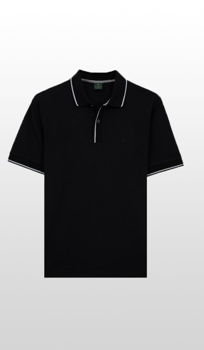 Polo Lisa Gola Contraste 3 Frisos
