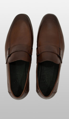 Sapato Mocassim Com Fivela Lateral Dupla