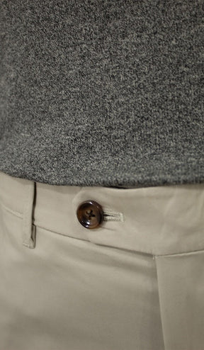 Calça Sarja Lisa Bolso Faca Com Stretch Importada