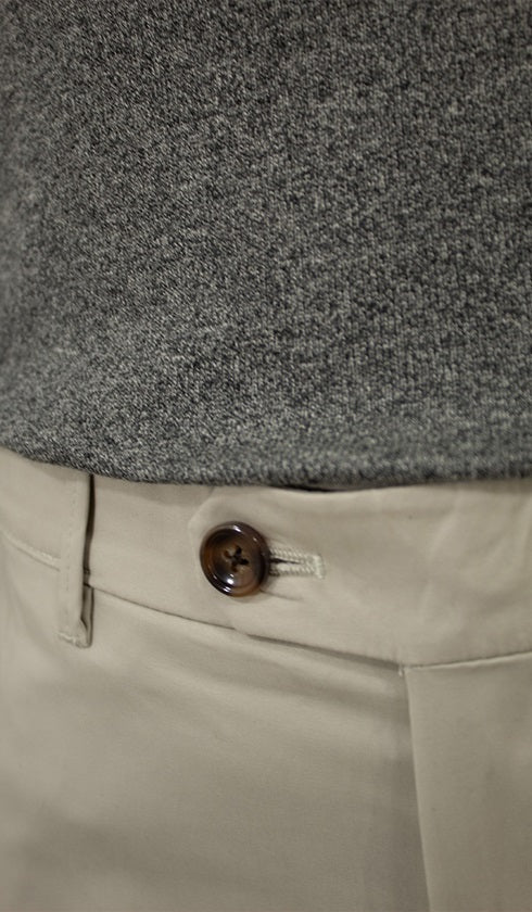 Calça Sarja Lisa Bolso Faca Com Stretch Importada