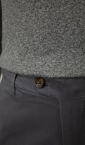 Calça Sarja Lisa Bolso Faca Com Stretch Importada