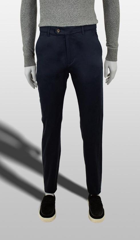 Calça Sarja Lisa Bolso Faca Com Stretch Importada