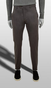 Calça Sarja Lisa Bolso Faca Com Stretch Importada