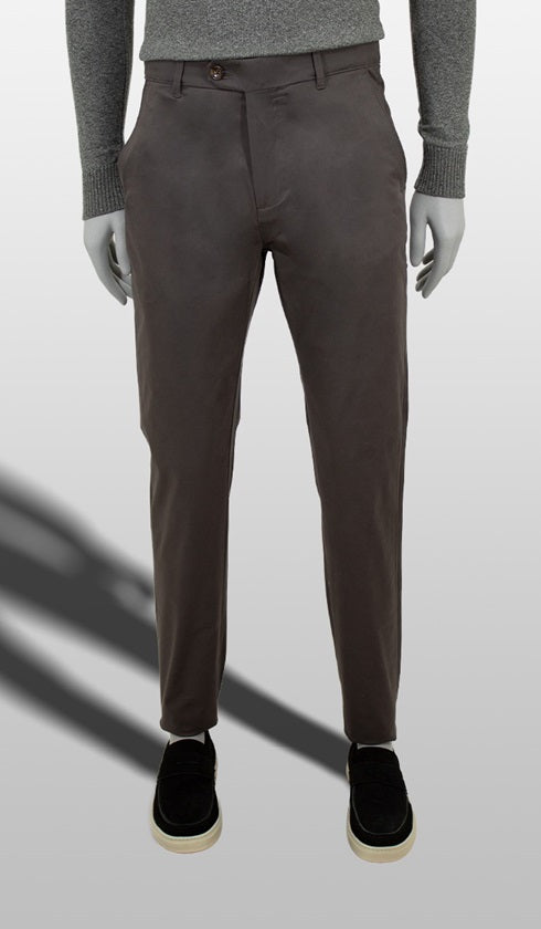 Calça Sarja Lisa Bolso Faca Com Stretch Importada