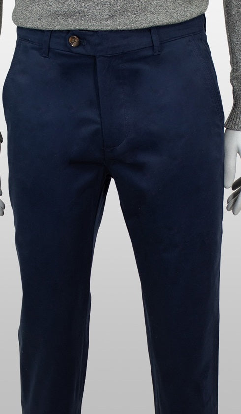 Calça Sarja Lisa Bolso Faca Com Stretch Importada