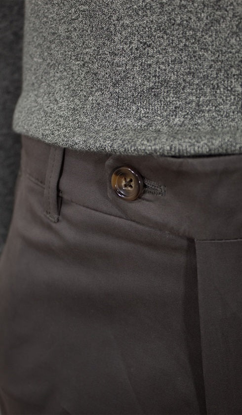 Calça Sarja Lisa Bolso Faca Com Stretch Importada