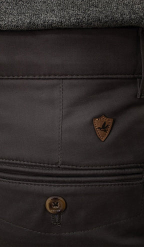 Calça Sarja Lisa Bolso Faca Com Stretch Importada