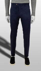 Calça Sarja Lisa Bolso Faca Com Stretch Importada