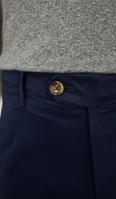 Calça Sarja Lisa Bolso Faca Com Stretch Importada