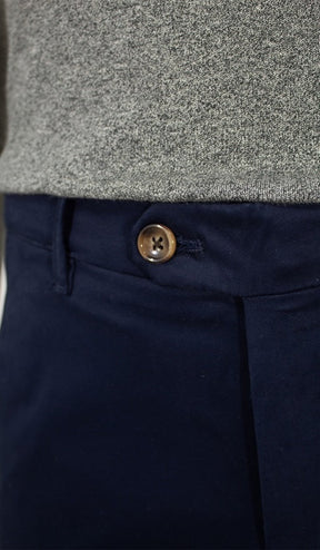 Calça Sarja Lisa Bolso Faca Com Stretch Importada