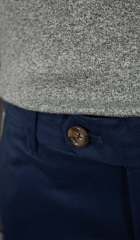 Calça Sarja Lisa Bolso Faca Com Stretch Importada